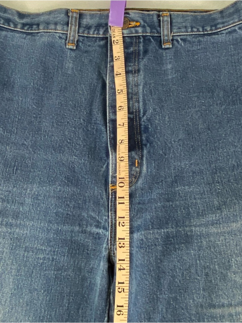 Vintage Wrangler Jeans 38x35 Made in Canada Blue Bell Straight Leg Classic Denim - Picture 6 of 7